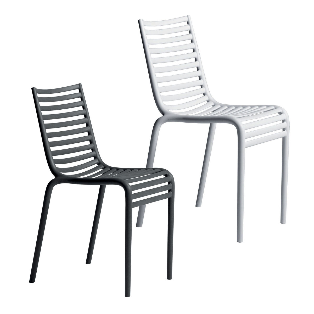 PIP-e Stackable chair - Plastic by Driade Grey – image 4
