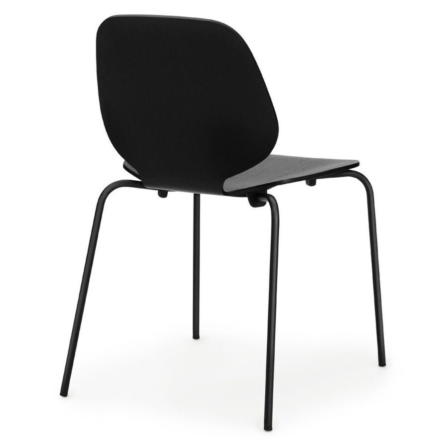 My Chair Stacking chair - Wood seat by Normann Copenhagen Black – image 8