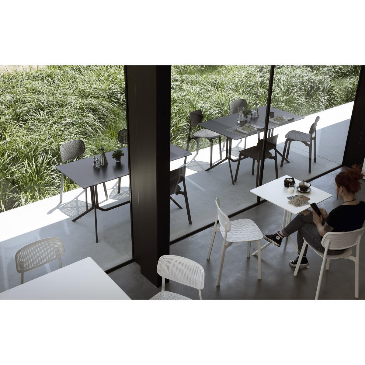 Colander Stacking chair - Perforated polypropylen by Kristalia Black – image 6