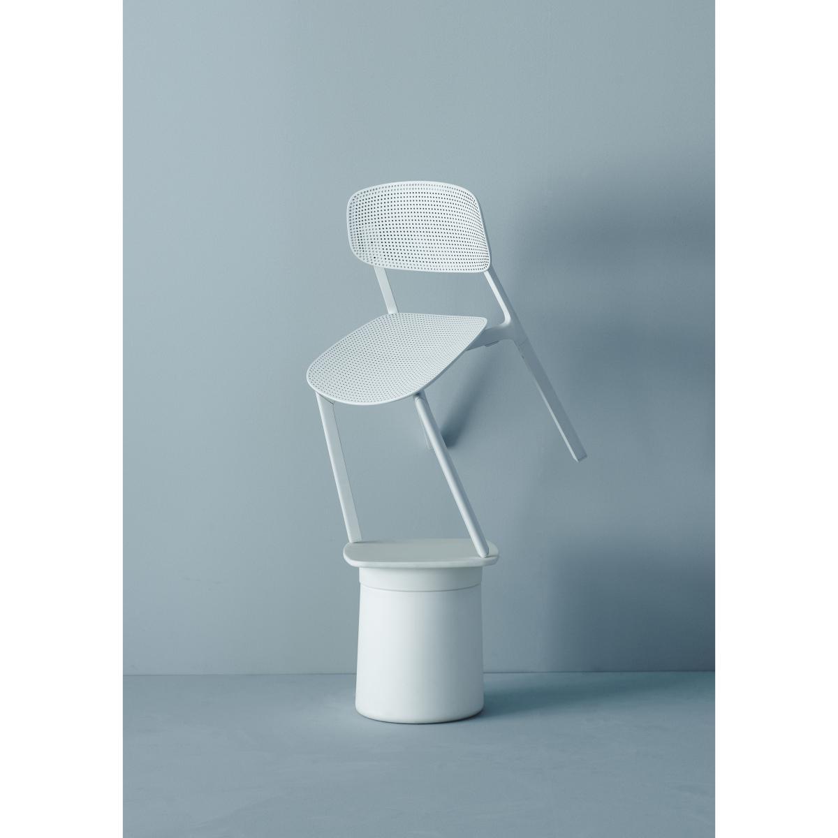 Colander Stacking chair - Perforated polypropylen by Kristalia Black – image 10