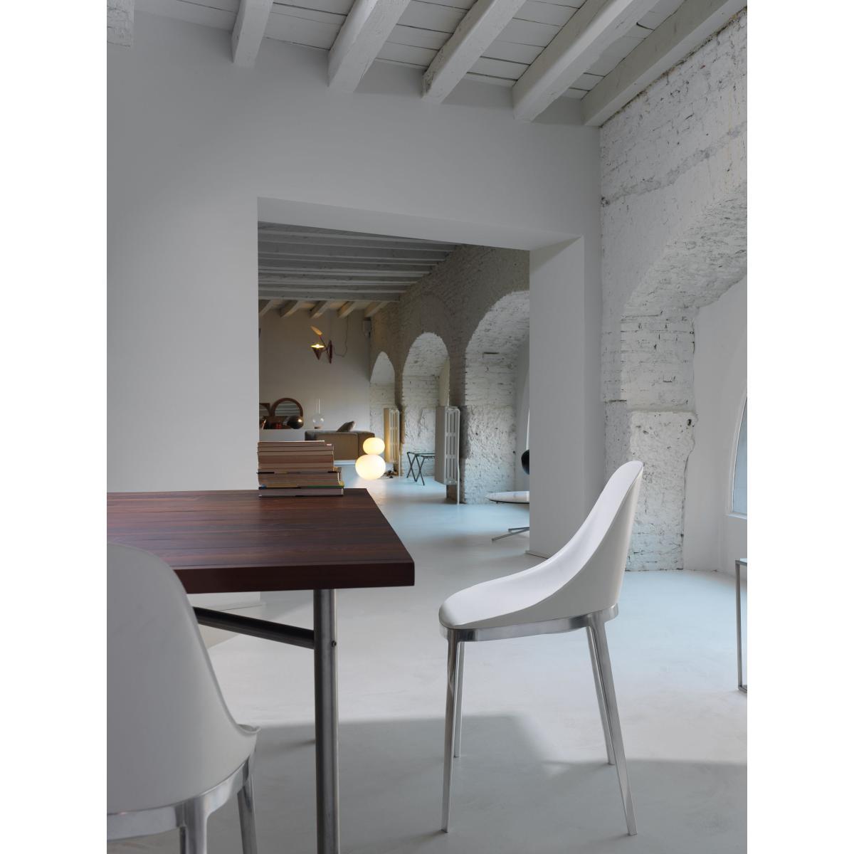 Elle Chair - Polyuréthane seat & metal legs by Alias Black – image 2