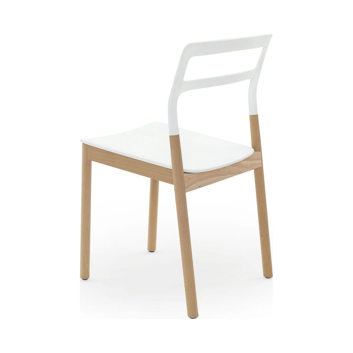 Florinda Stacking chair - Wood & plastic by De Padova White – image 2