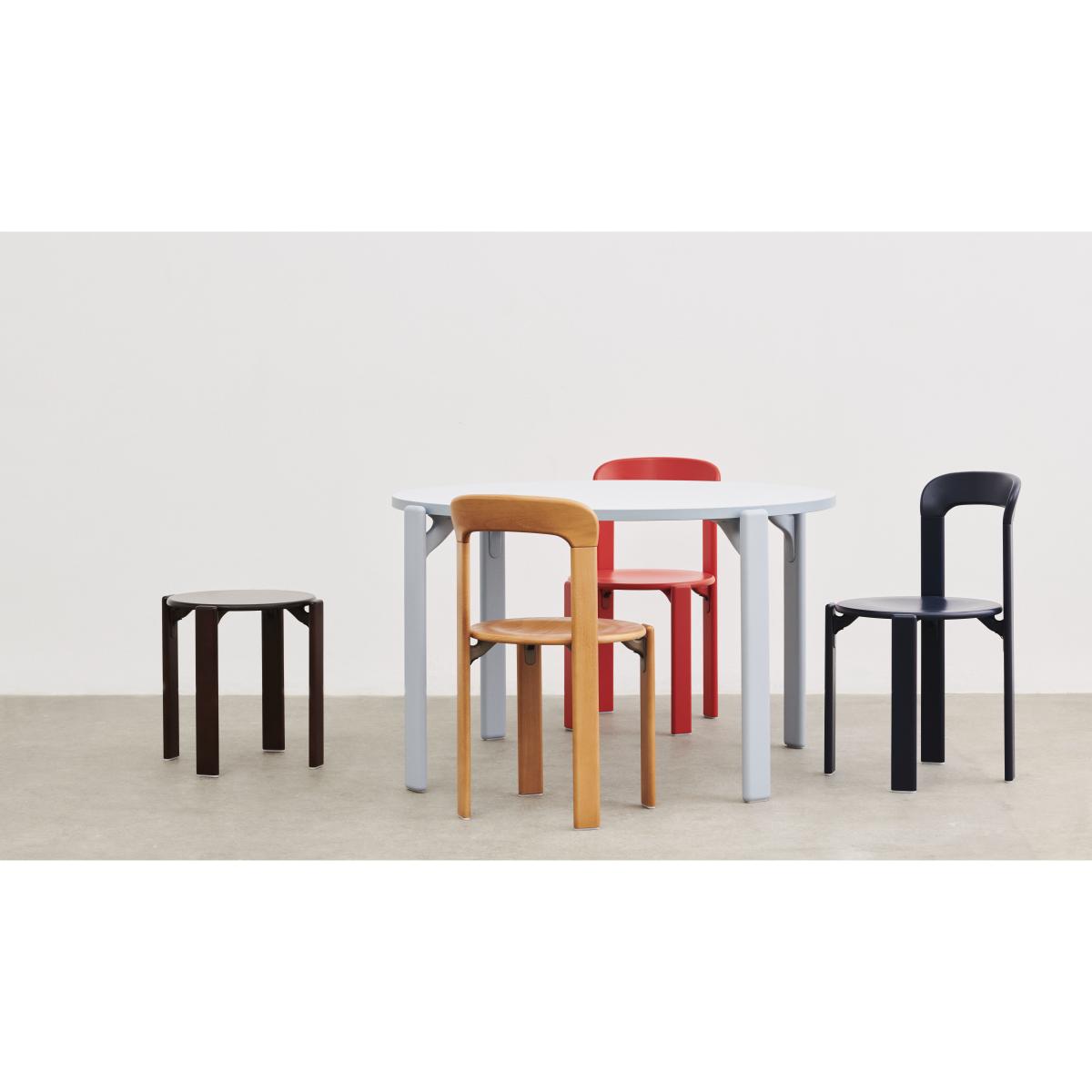 Rey Stacking chair - / By Bruno Rey x Dietiker, 1971 - Wood by Hay Natural wood – image 7