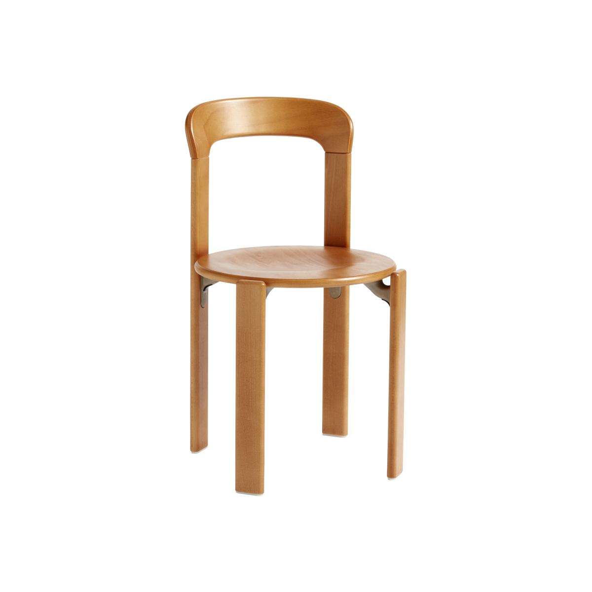Rey Stacking chair - / By Bruno Rey x Dietiker, 1971 - Wood by Hay Natural wood – image 1