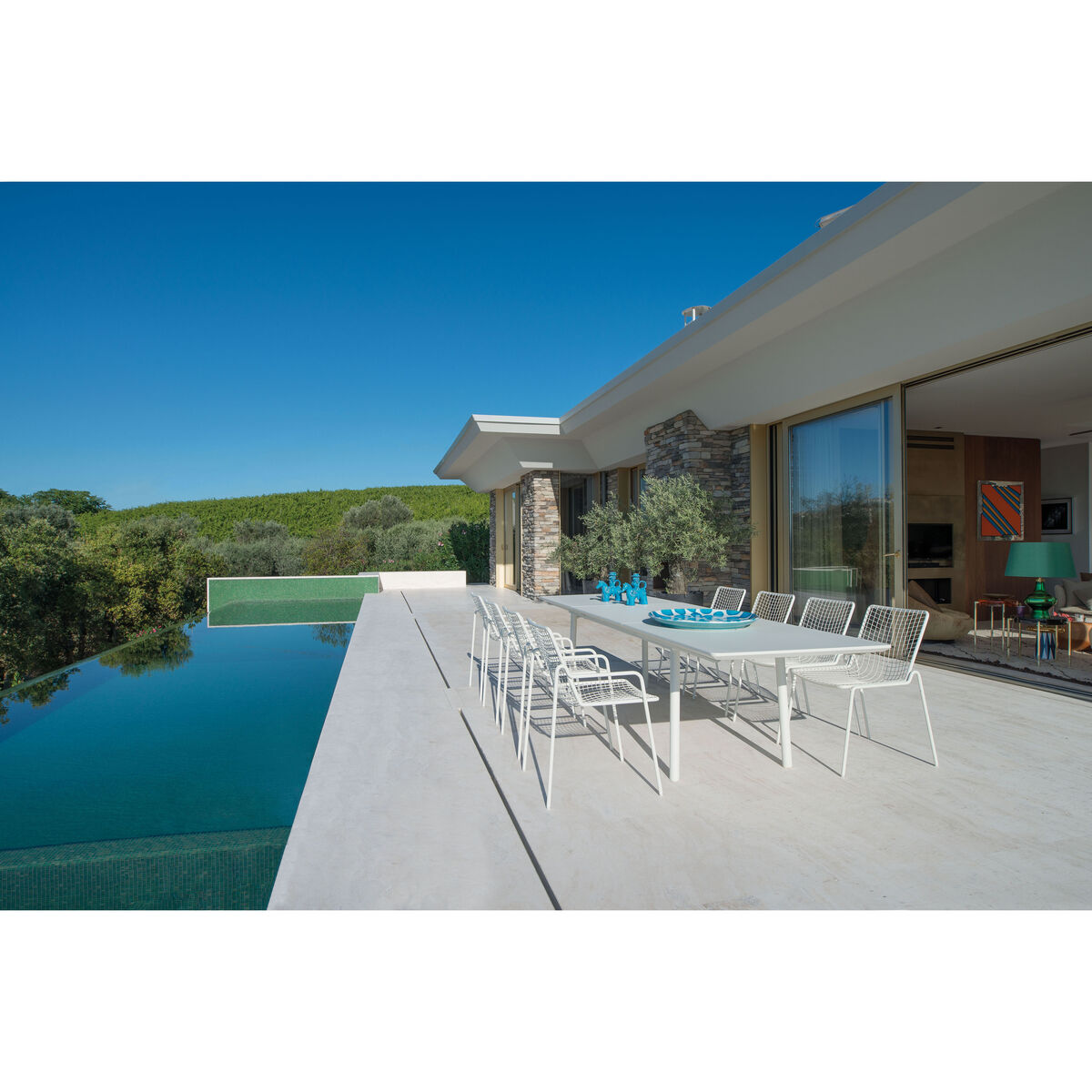 Rio R50 Stacking chair - / Metal by Emu Grey – image 2