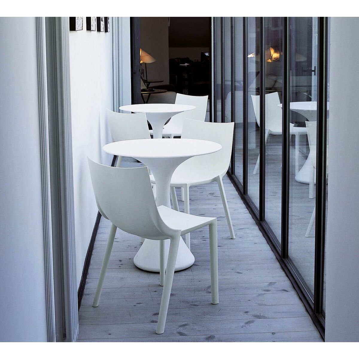 Bo Stacking chair - Plastic by Driade Beige – image 4
