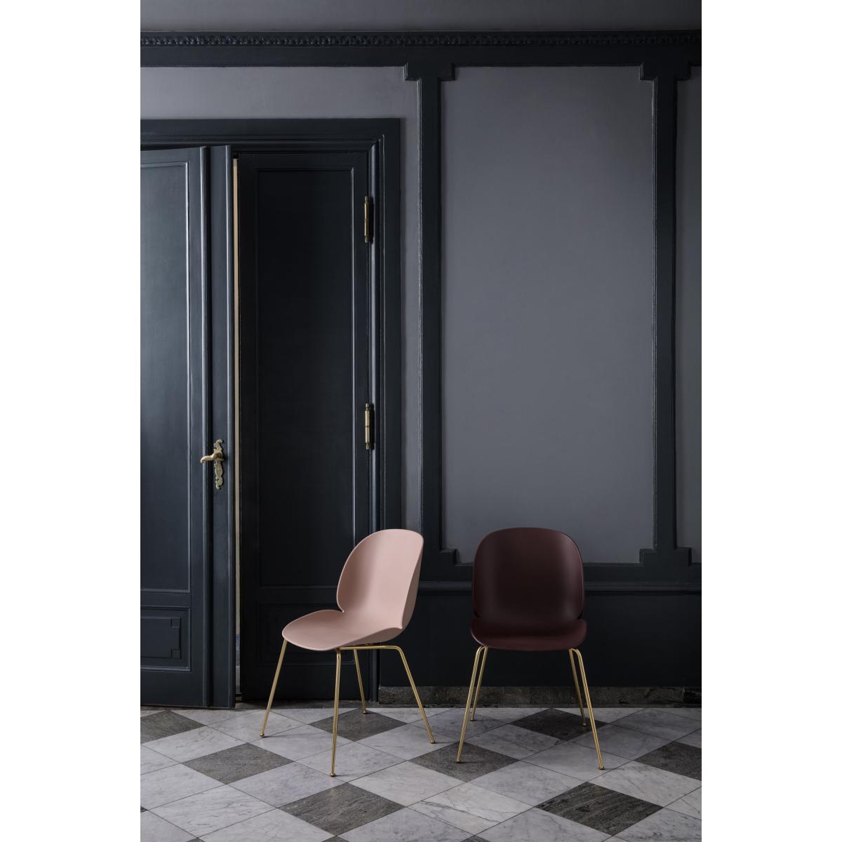 Beetle Chair - /Gamfratesi – Brass legs by Gubi Black – image 2