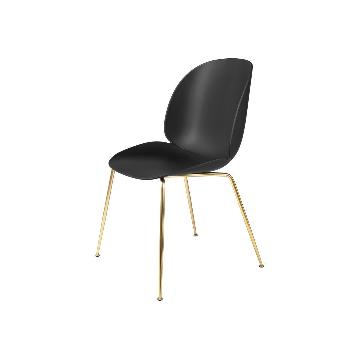 Beetle Chair - /Gamfratesi – Brass legs by Gubi Black – image 1