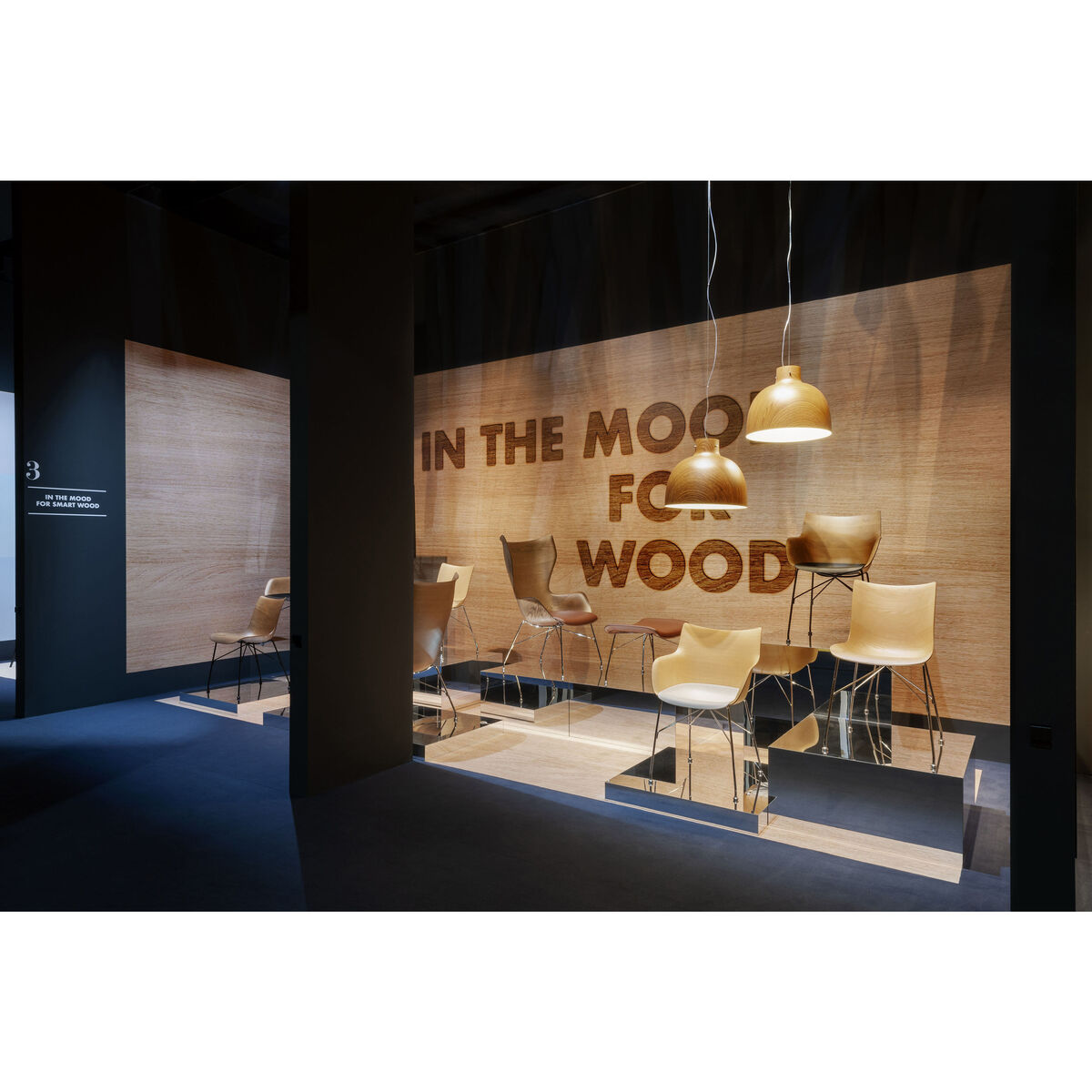 P/Wood Chair - / Moulded wood by Kartell Natural wood – image 2
