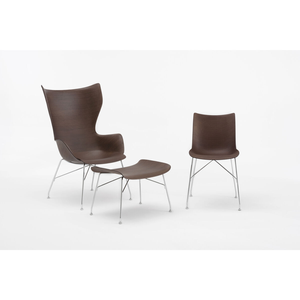 P/Wood Chair - / Moulded wood by Kartell Natural wood – image 3