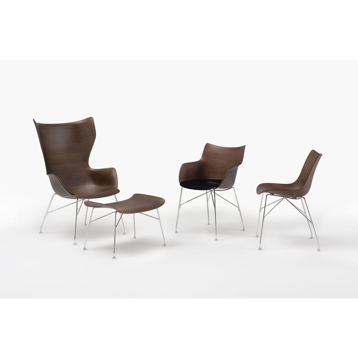 P/Wood Chair - / Moulded wood by Kartell Natural wood – image 4
