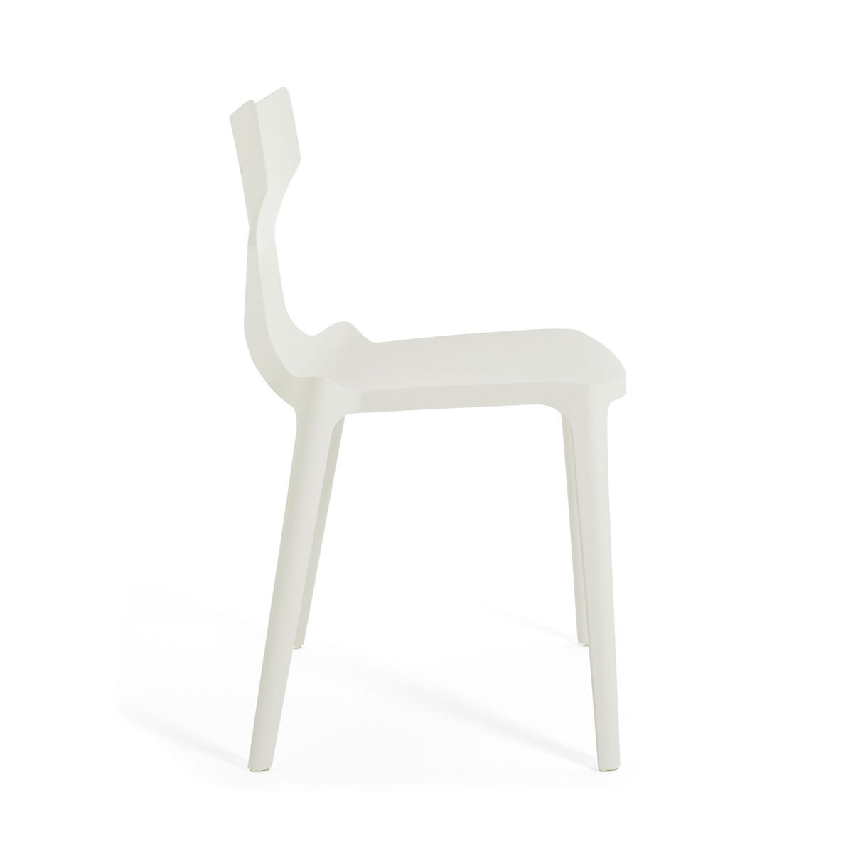 Re-Chair Stacking chair - / Recycled material by Kartell White – image 3