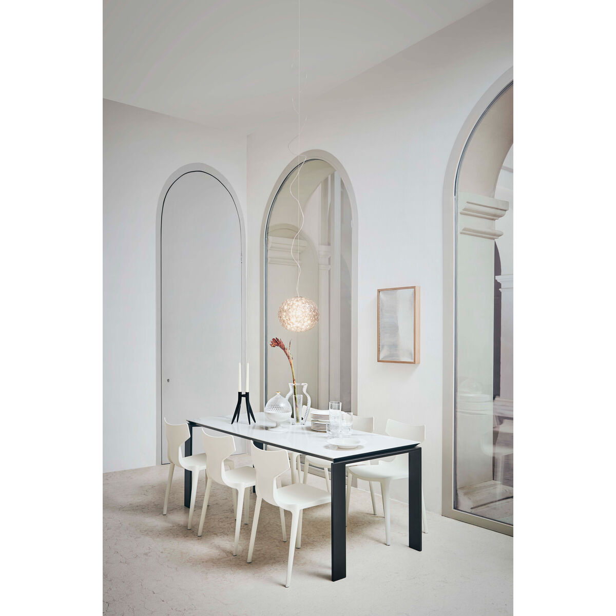 Re-Chair Stacking chair - / Recycled material by Kartell White – image 4