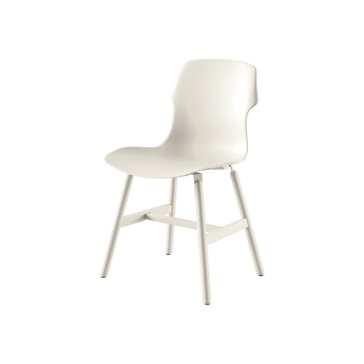 Stereo Metal Chair - Indoor / outdoor - Polypropylene & metal legs by Casamania White – image 1