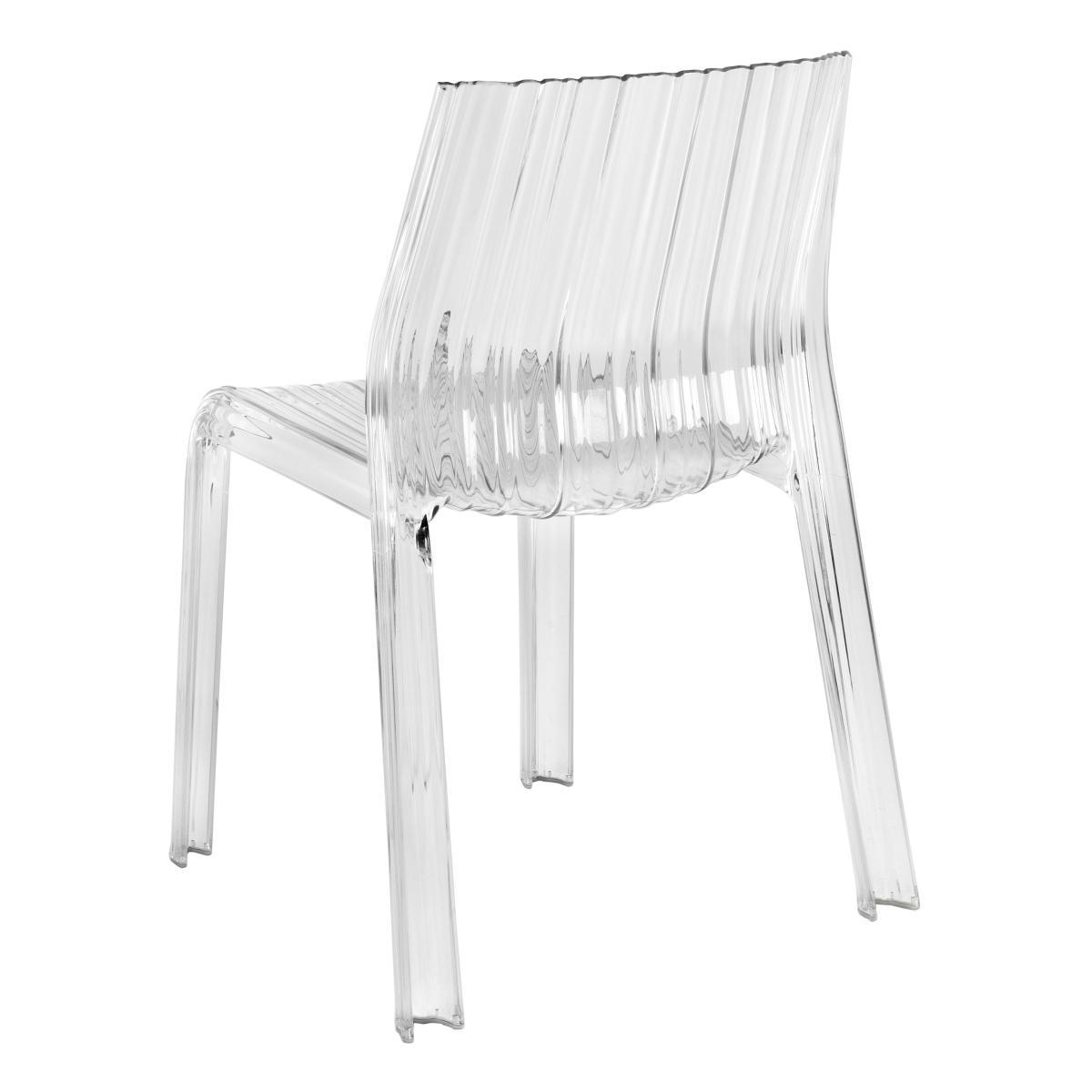 Frilly Stacking chair - transparent / Polycarbonate by Kartell Transparent – image 2