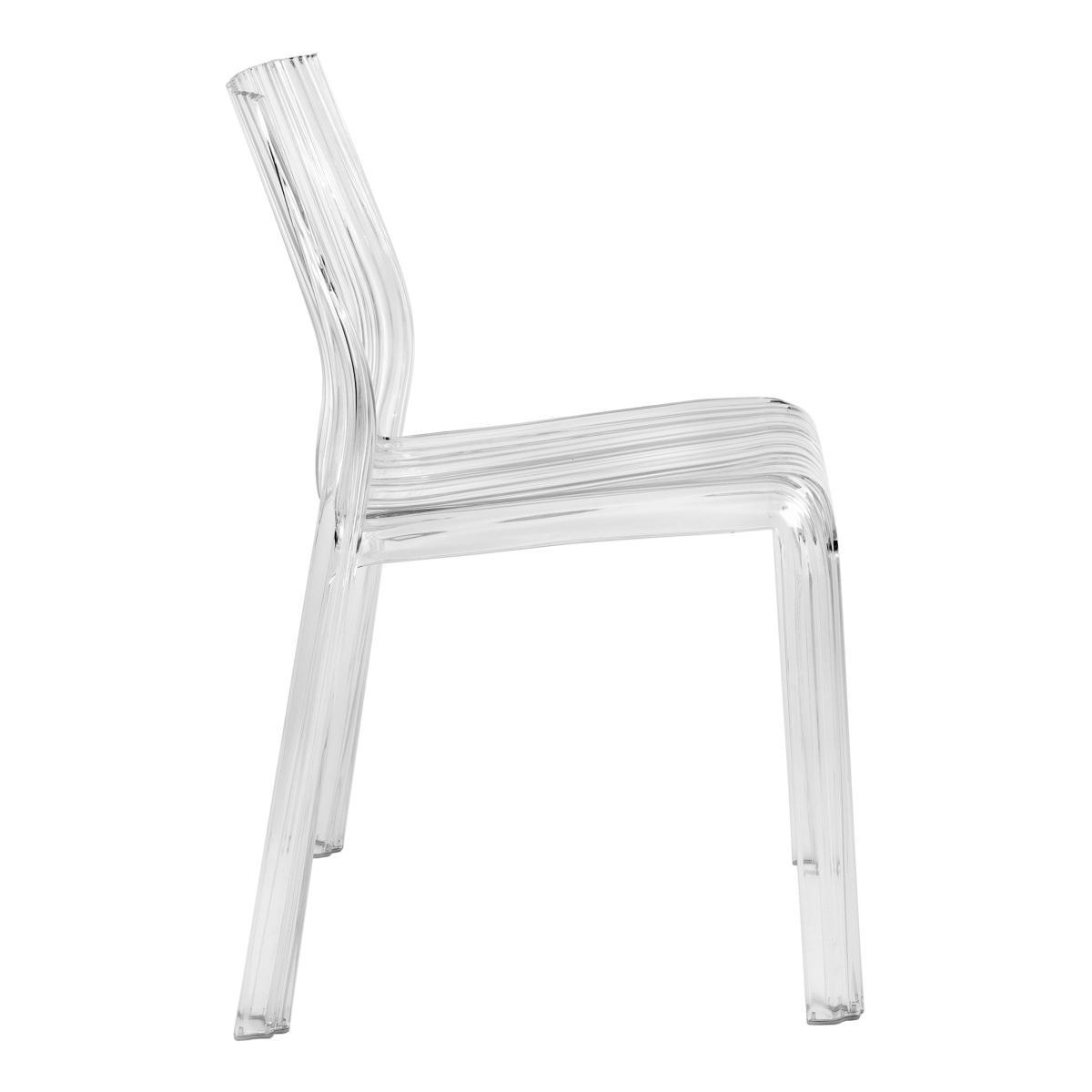 Frilly Stacking chair - transparent / Polycarbonate by Kartell Transparent – image 3