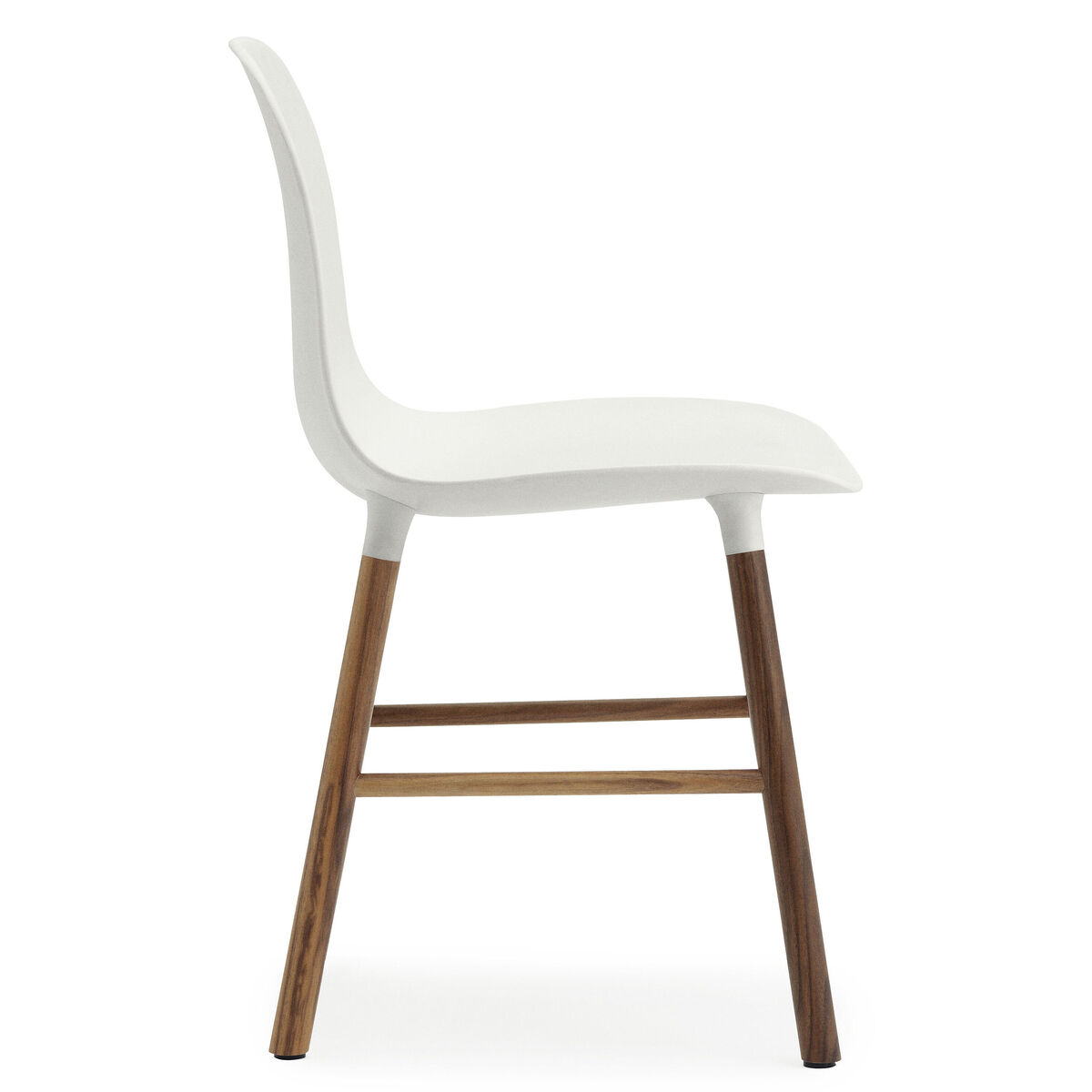 Form Chair - Walnut leg by Normann Copenhagen White/Natural wood – image 3