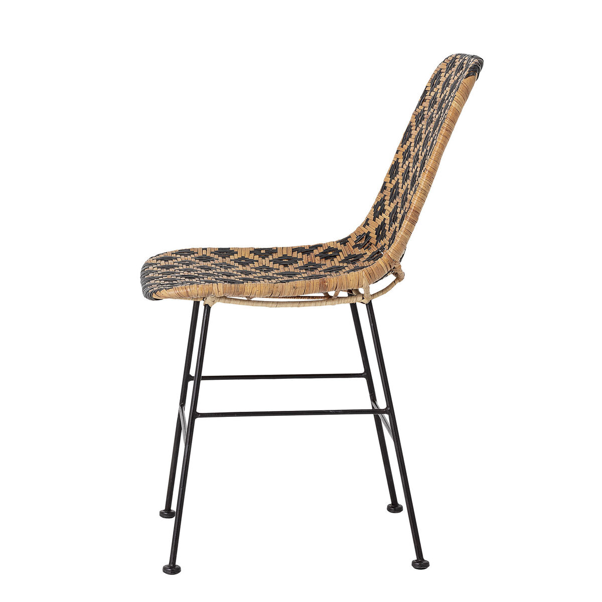 Kitty Chair - / Rattan by Bloomingville Black/Natural wood – image 4