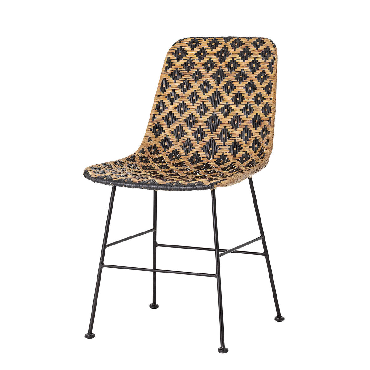 Kitty Chair - / Rattan by Bloomingville Black/Natural wood – image 5