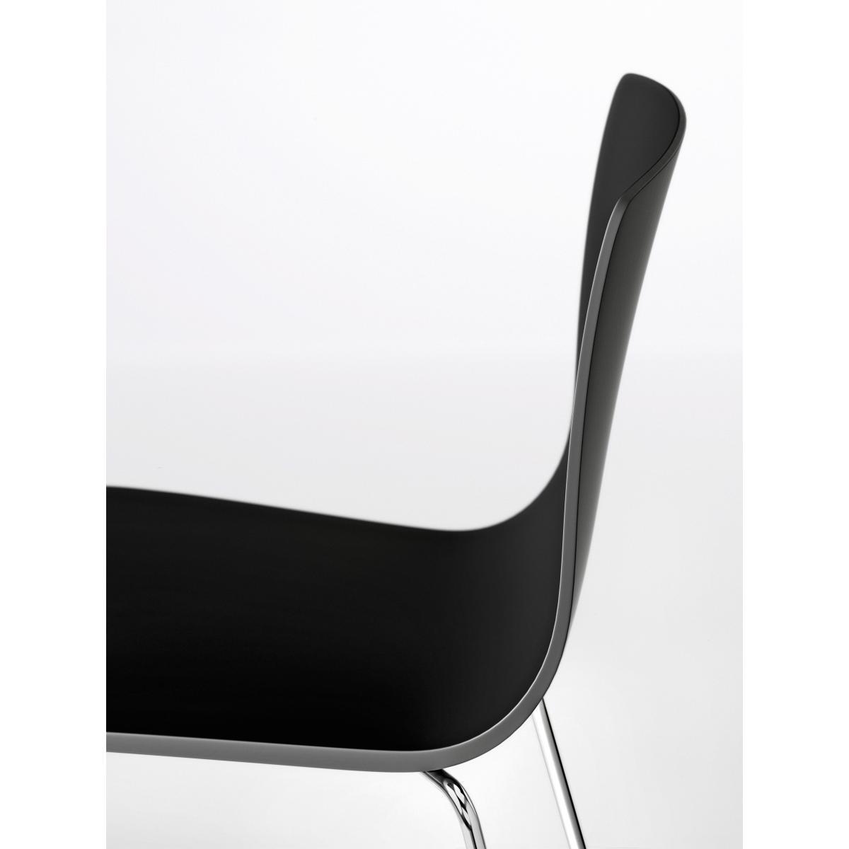 Aava Stackable chair - Aava Sledge leg by Arper Black – image 2