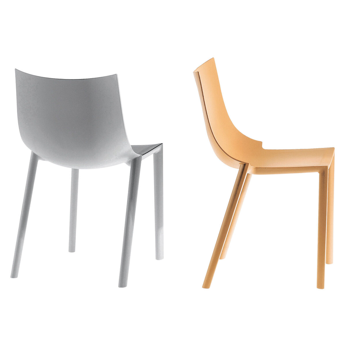 Bo Stacking chair - Plastic by Driade Grey – image 3