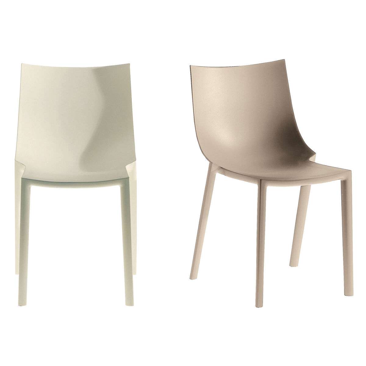 Bo Stacking chair - Plastic by Driade Grey – image 7