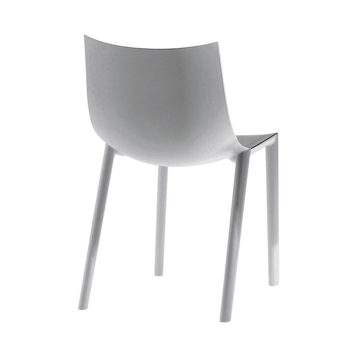 Bo Stacking chair - Plastic by Driade Grey – image 1