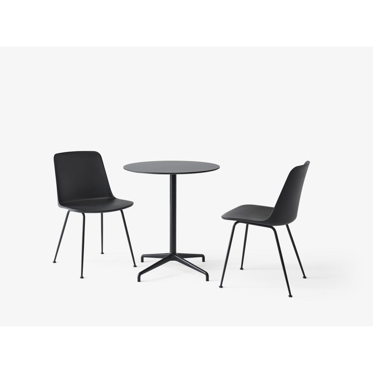 Rely Outdoor HW70 Chair - / Recycled plastic by &tradition Black – image 3