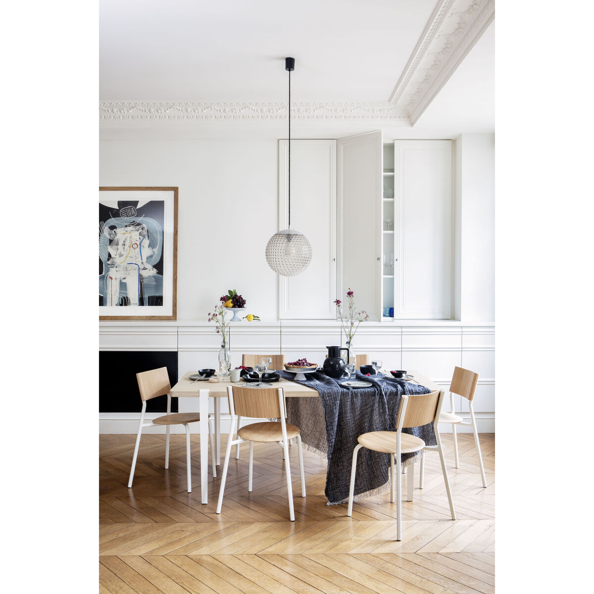SSD Stacking chair - / Oak by TIPTOE White/Natural wood – image 2