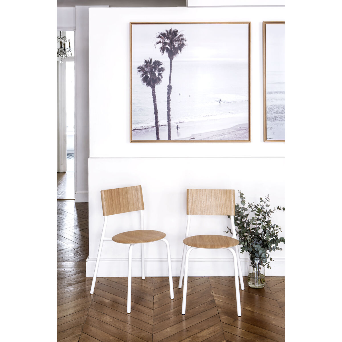 SSD Stacking chair - / Oak by TIPTOE White/Natural wood – image 3