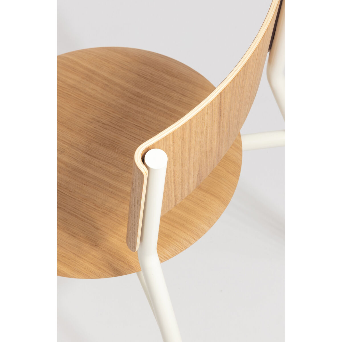 SSD Stacking chair - / Oak by TIPTOE White/Natural wood – image 4
