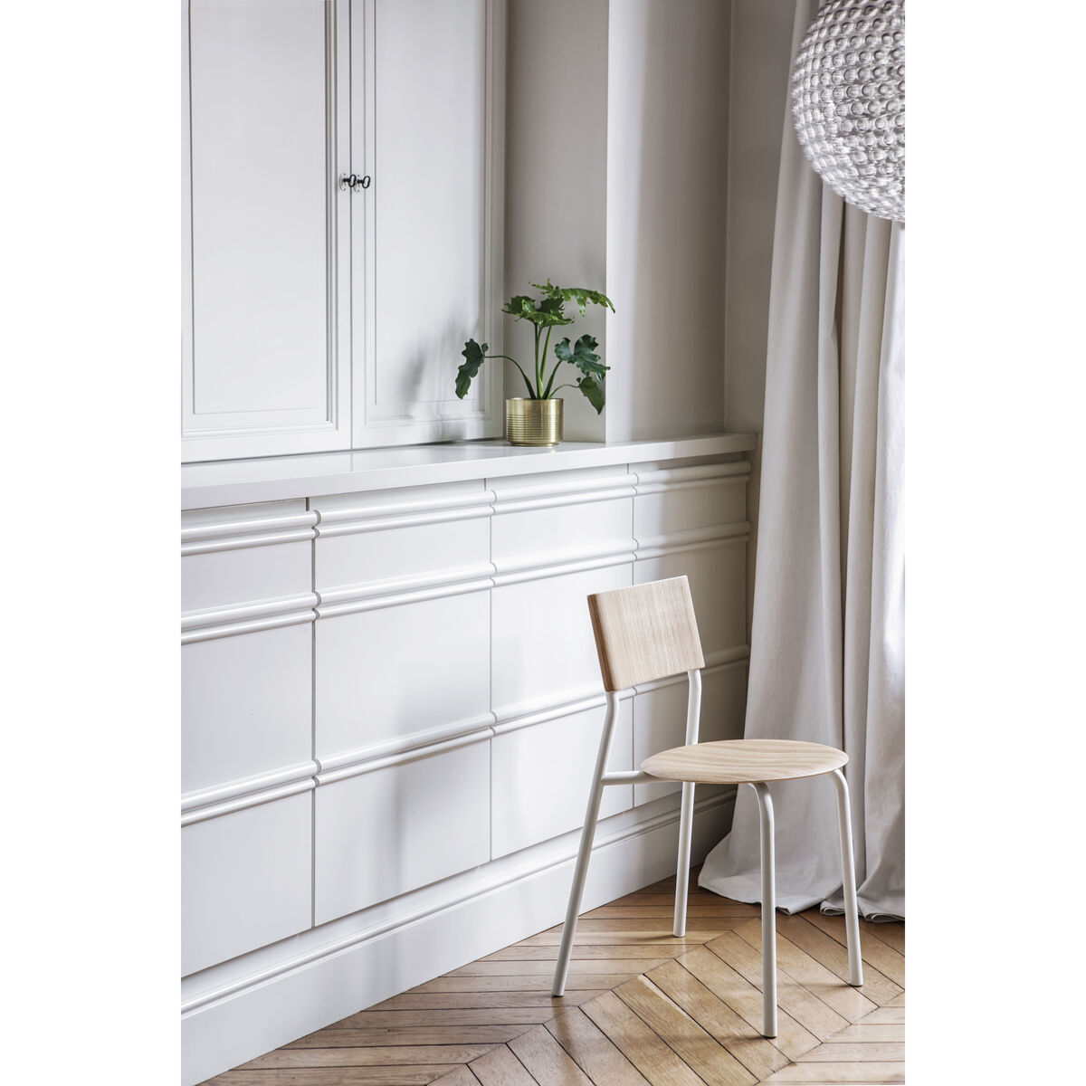 SSD Stacking chair - / Oak by TIPTOE White/Natural wood – image 7