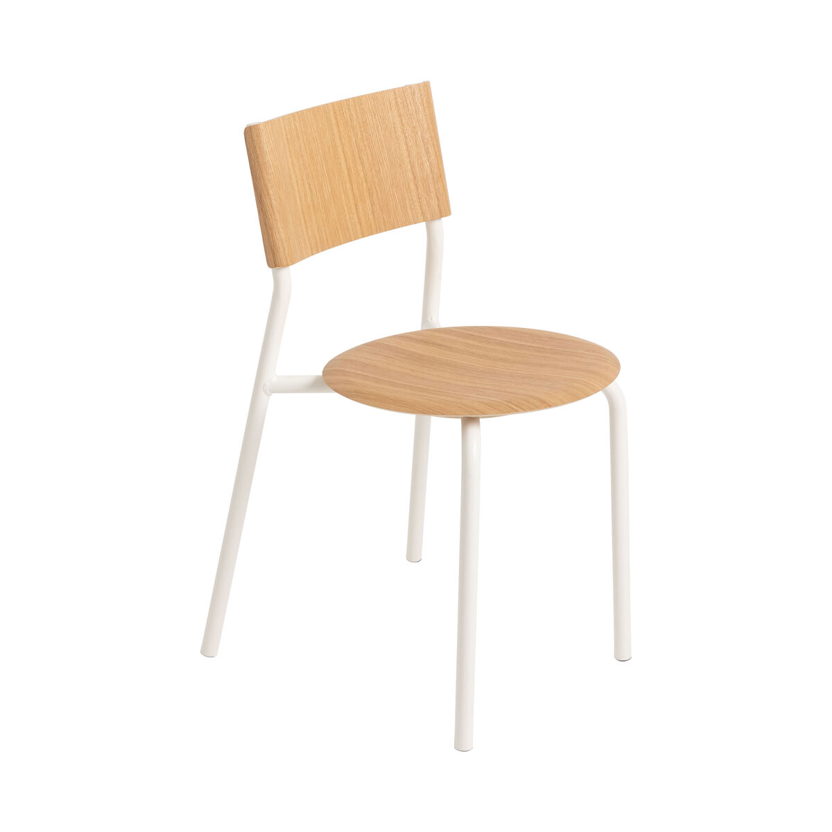 SSD Stacking chair - / Oak by TIPTOE White/Natural wood – image 1