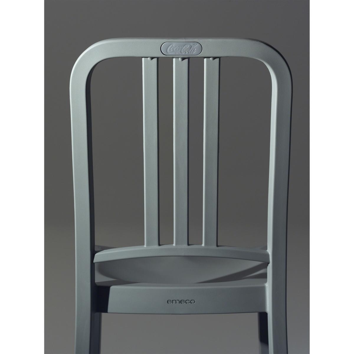 111 Navy chair Chair - Recycled plastic by Emeco Grey – image 15
