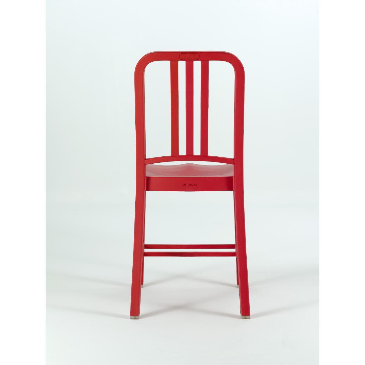 111 Navy chair Chair - Recycled plastic by Emeco Grey – image 5