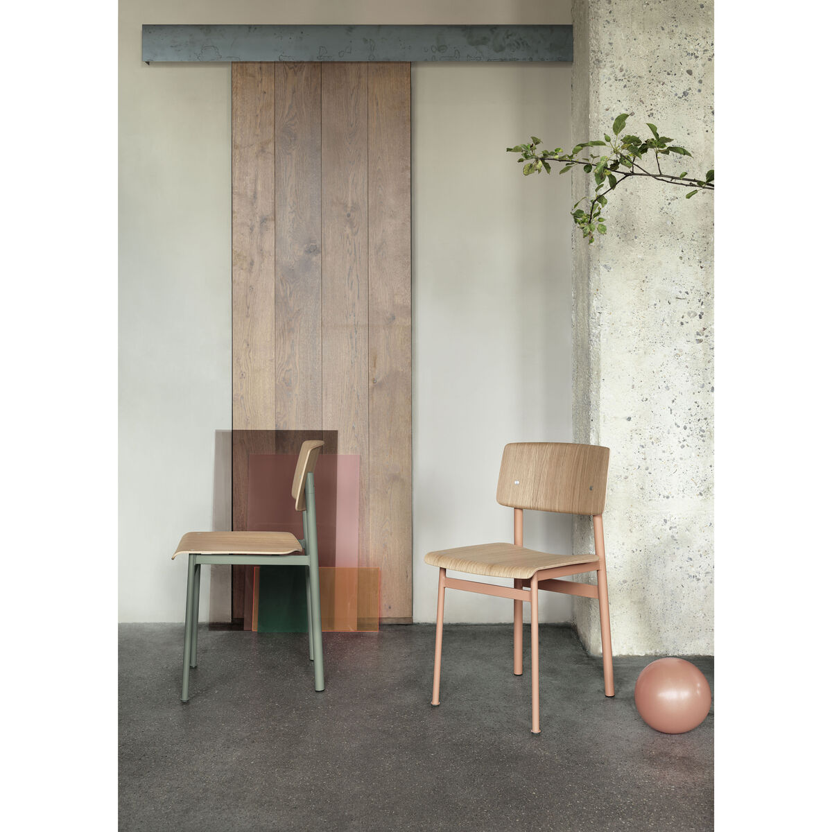 Loft Chair - / Wood & metal by Muuto Black – image 3