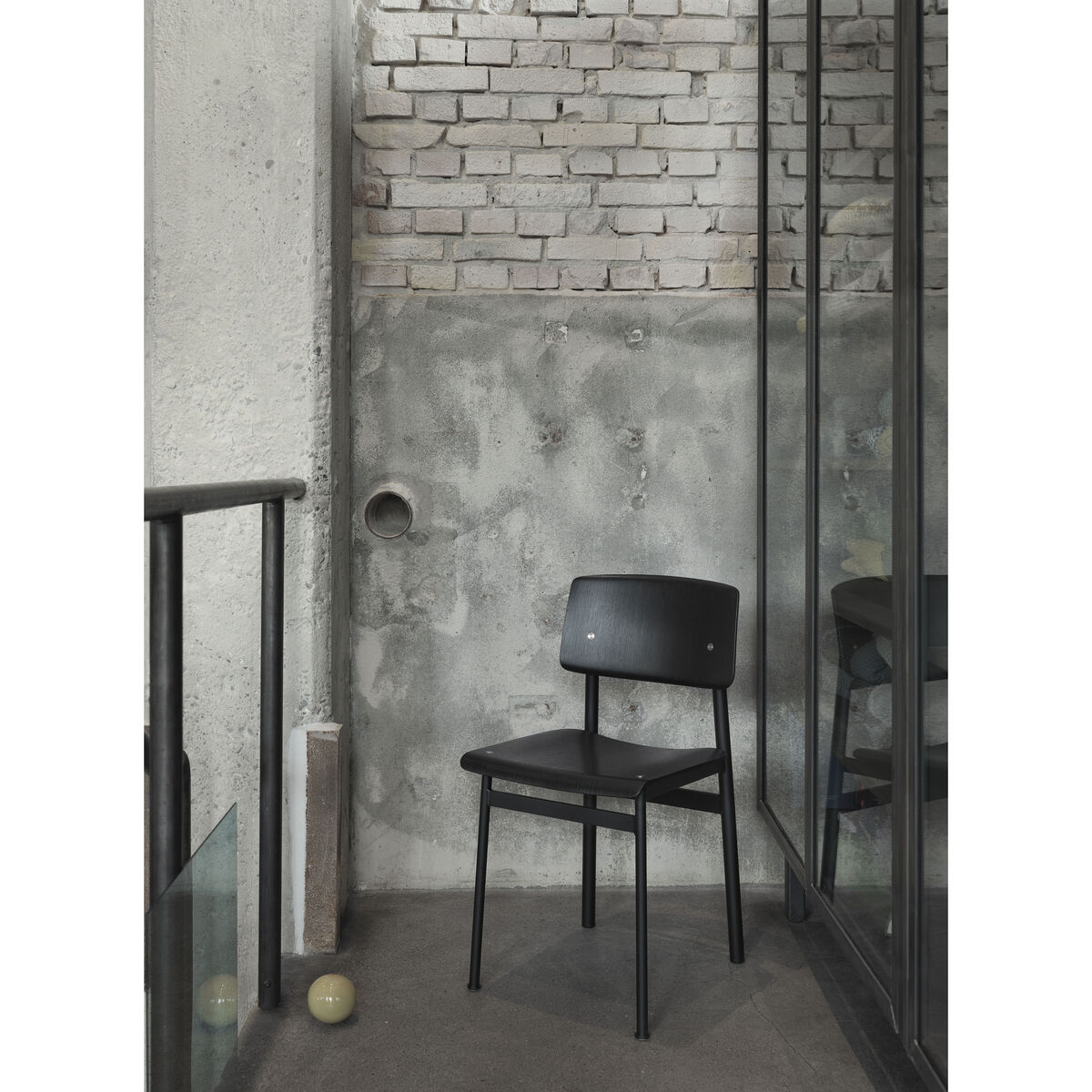 Loft Chair - / Wood & metal by Muuto Black – image 5