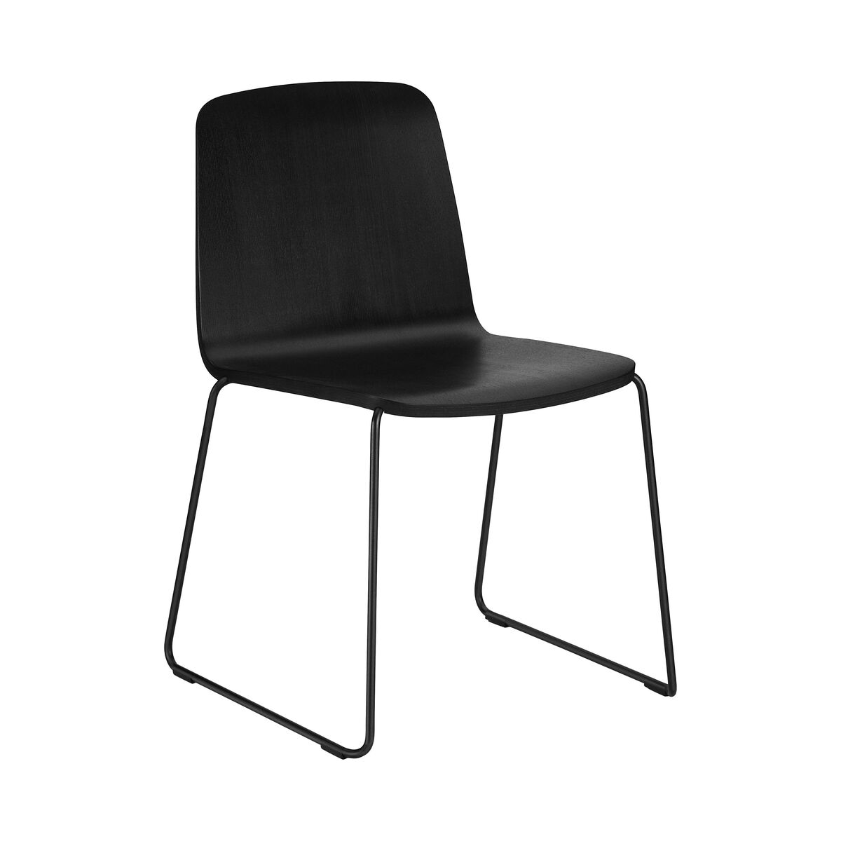 Just Stacking chair - Wood by Normann Copenhagen Black – image 1