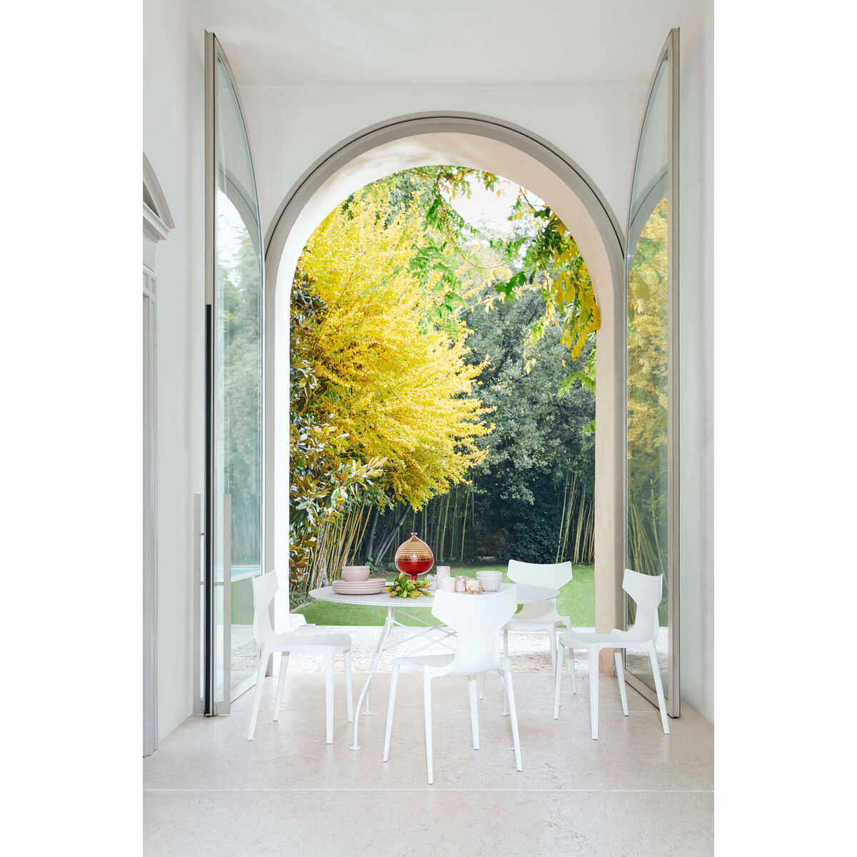 Re-Chair Stacking chair - / Recycled material by Kartell Grey – image 5