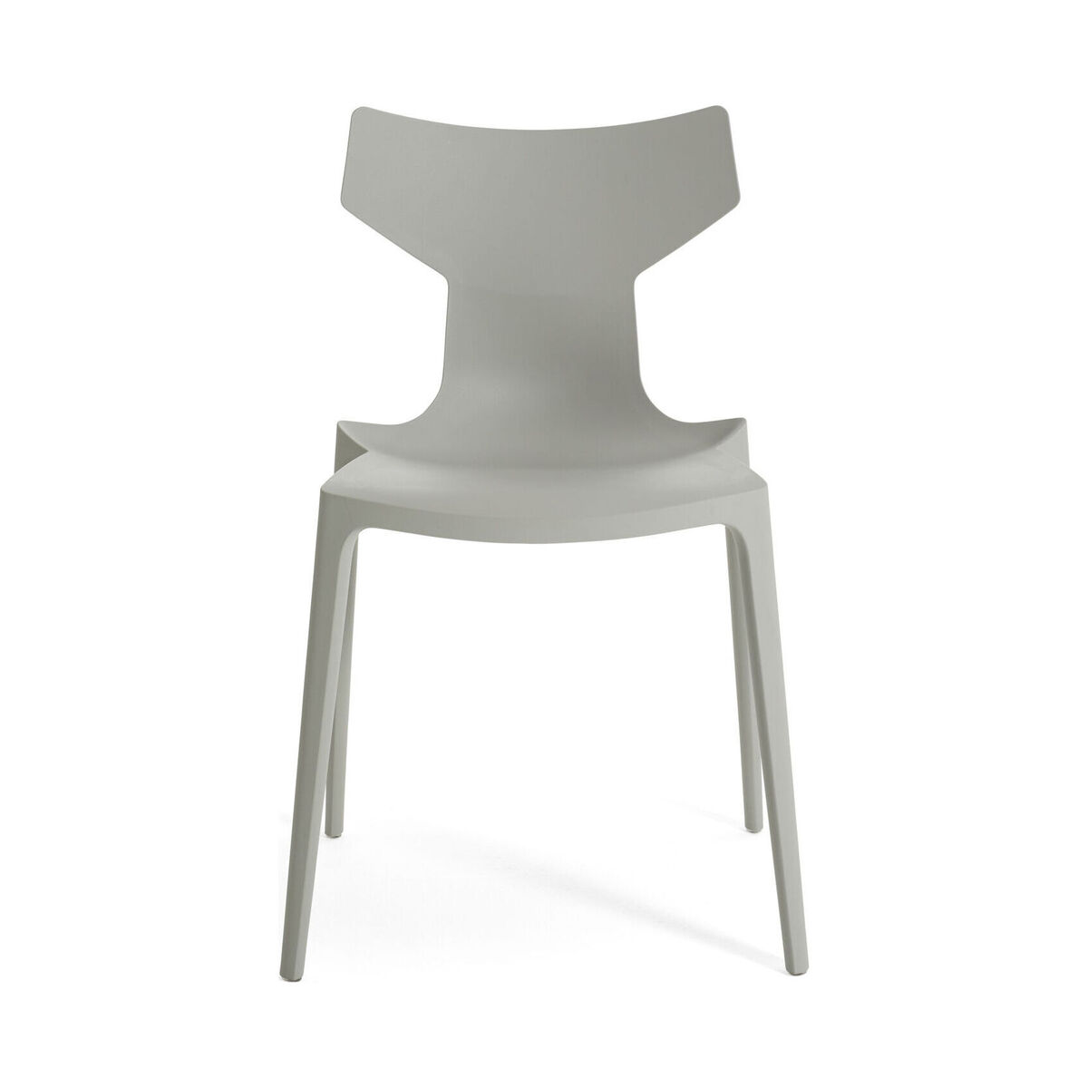 Re-Chair Stacking chair - / Recycled material by Kartell Grey – image 2