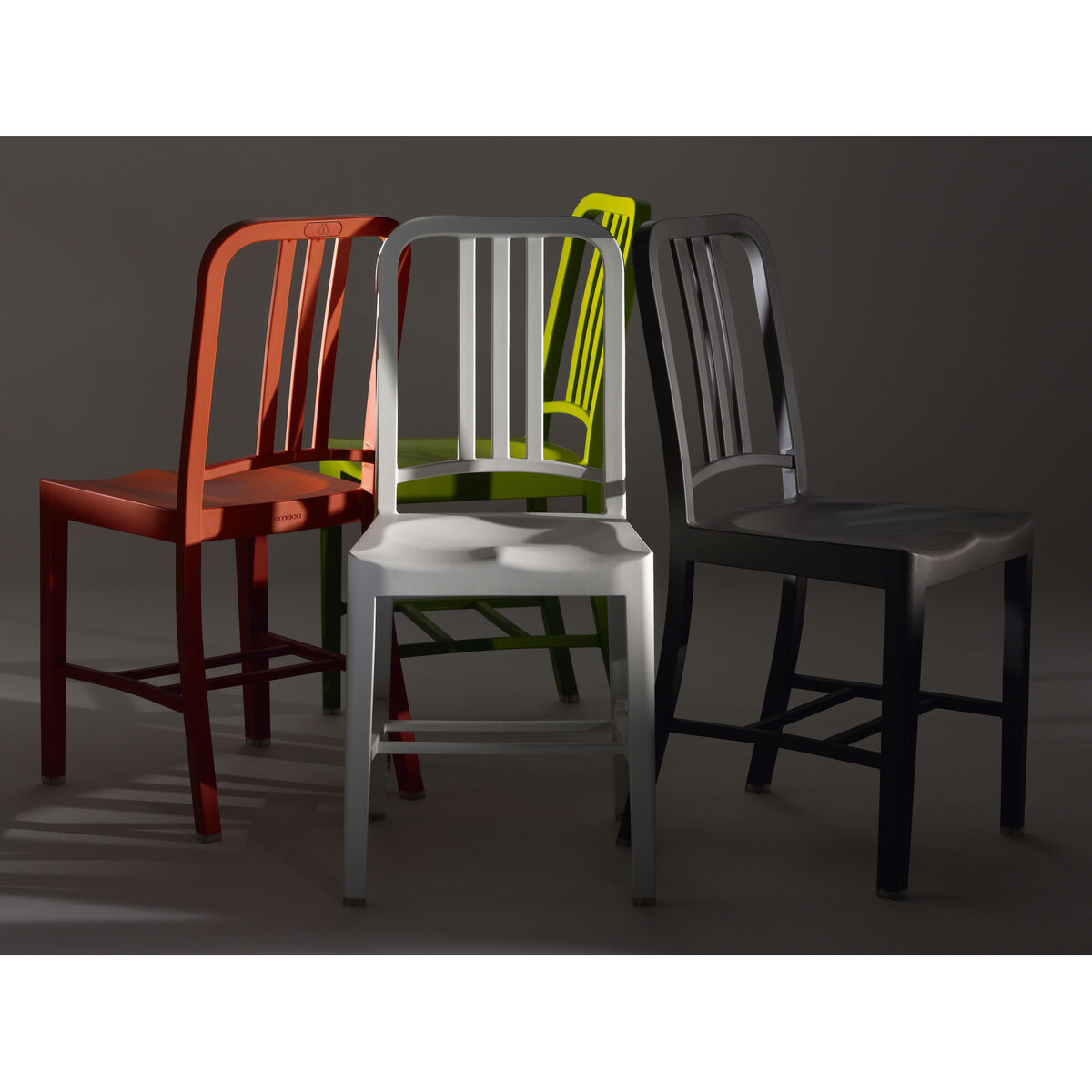 111 Navy chair Chair - Recycled plastic by Emeco White – image 10