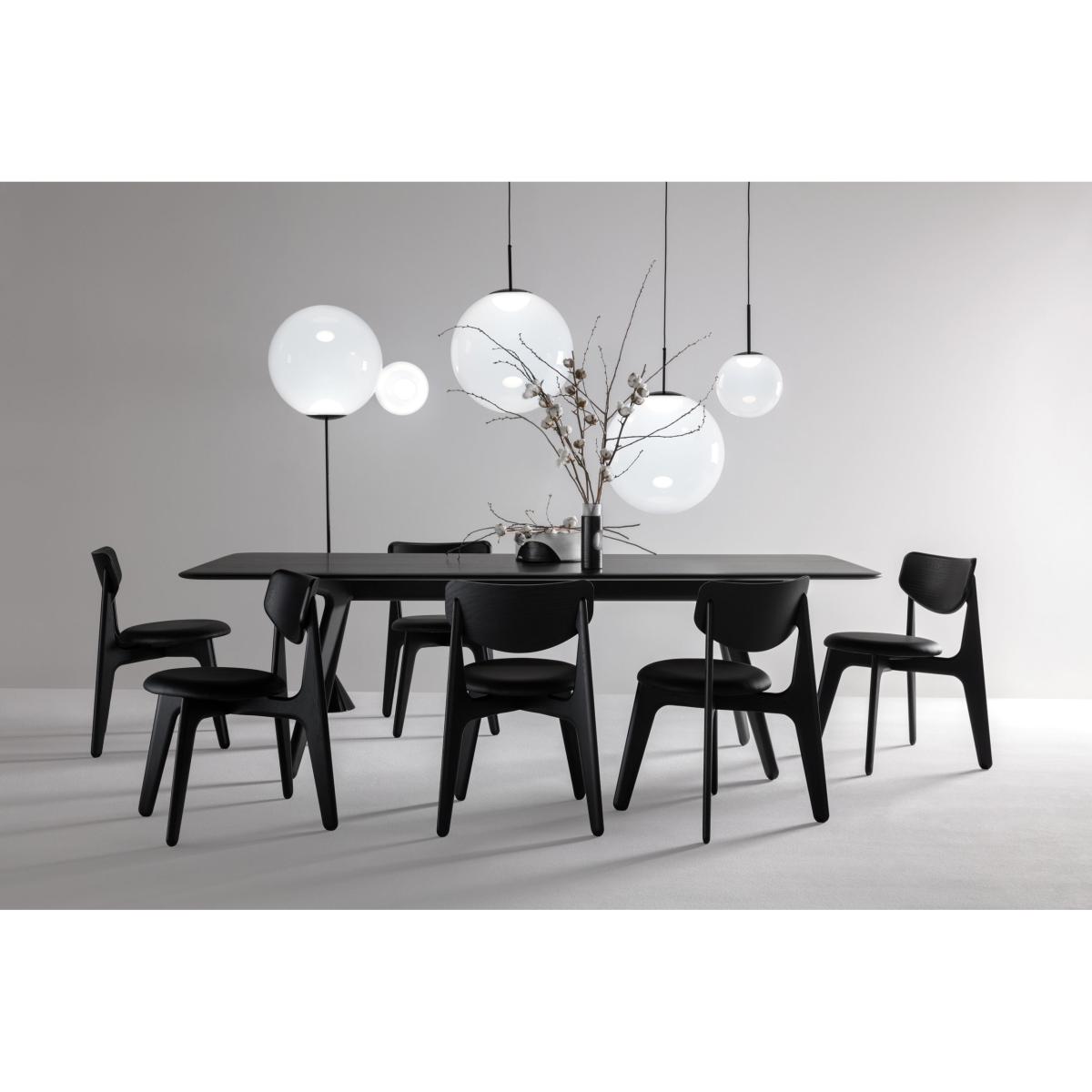 Slab Stacking chair - / Oak by Tom Dixon Black – image 7