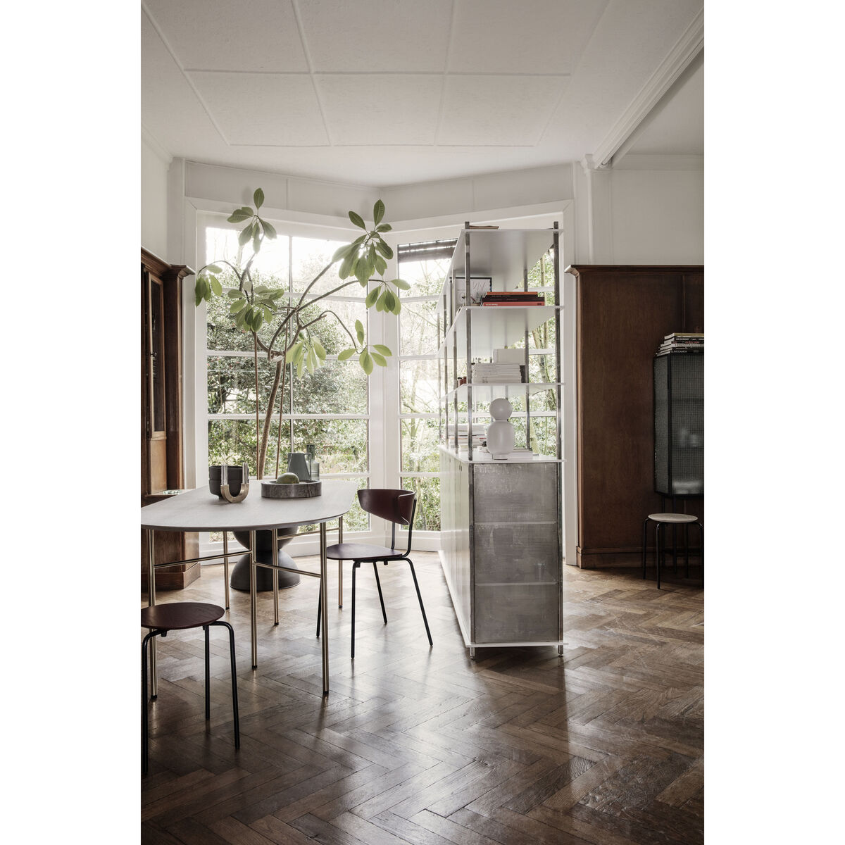 Herman Stacking chair - / Wood & metal by Ferm Living Natural wood – image 3