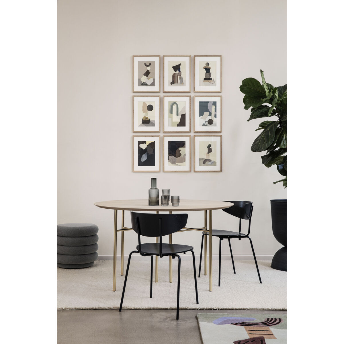 Herman Stacking chair - / Wood & metal by Ferm Living Natural wood – image 5