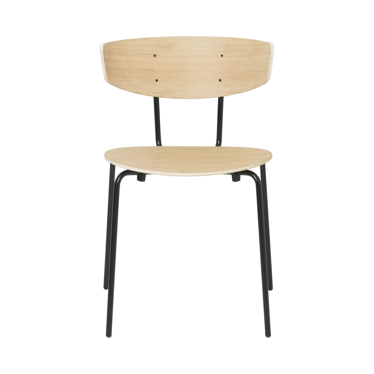 Herman Stacking chair - / Wood & metal by Ferm Living Natural wood – image 1