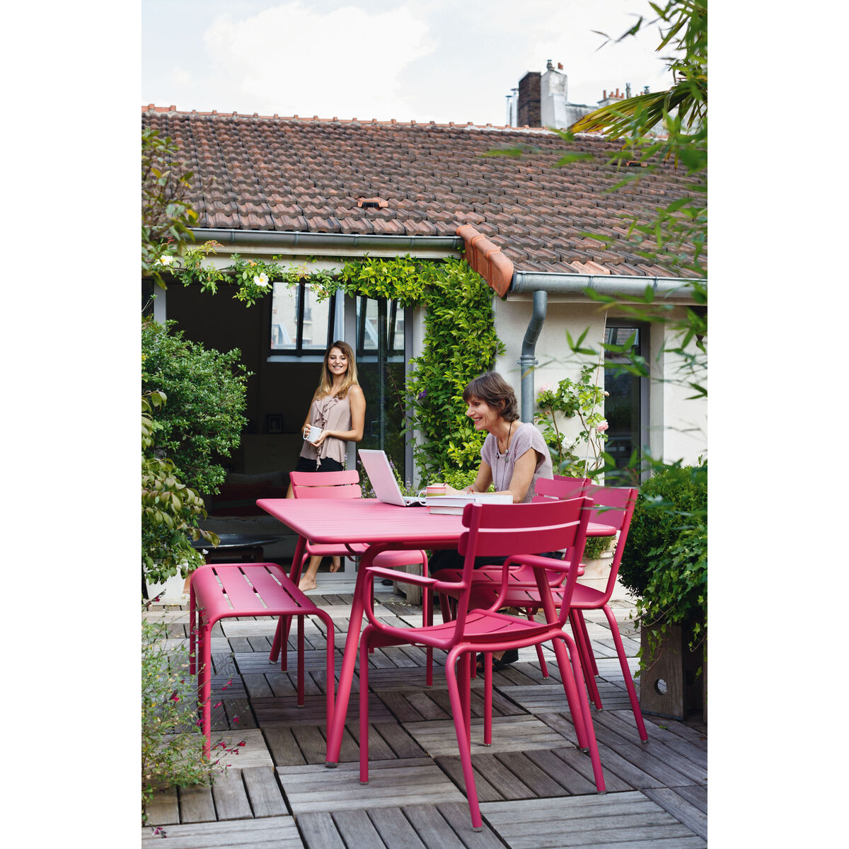 Luxembourg Stacking chair - Metal by Fermob Grey – image 5