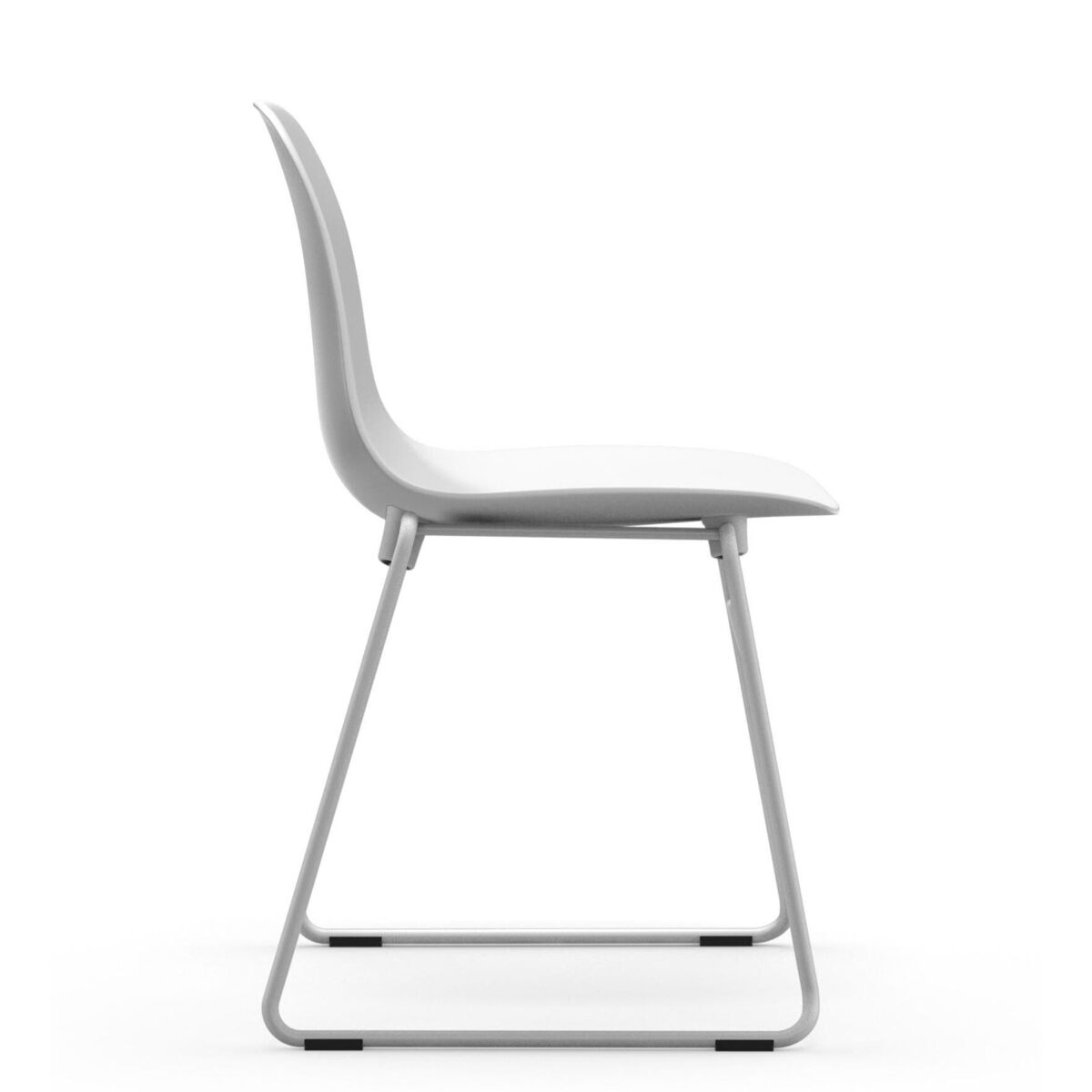 Form Stacking chair - / Metal foot by Normann Copenhagen White – image 3