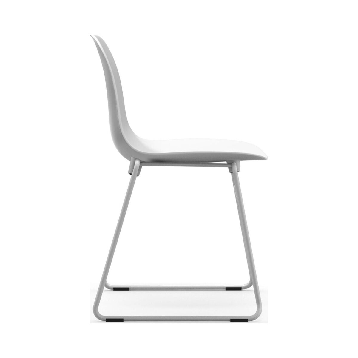 Form Stacking chair - / Metal foot by Normann Copenhagen White – image 2