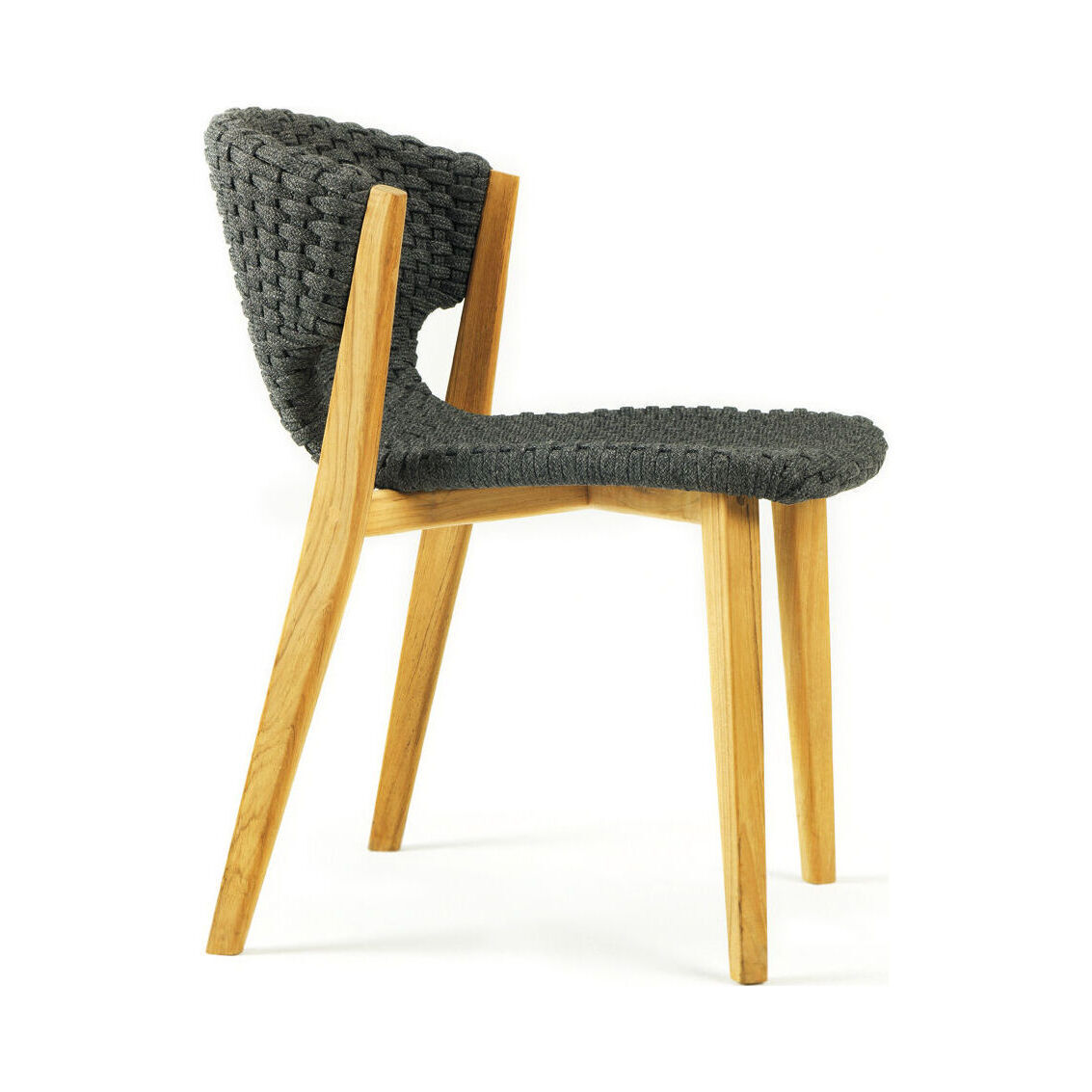 Knit Chair - / Synthetic rope by Ethimo Grey – image 2