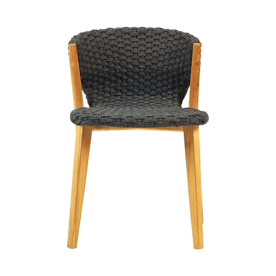 Knit Chair - / Synthetic rope by Ethimo Grey – image 1